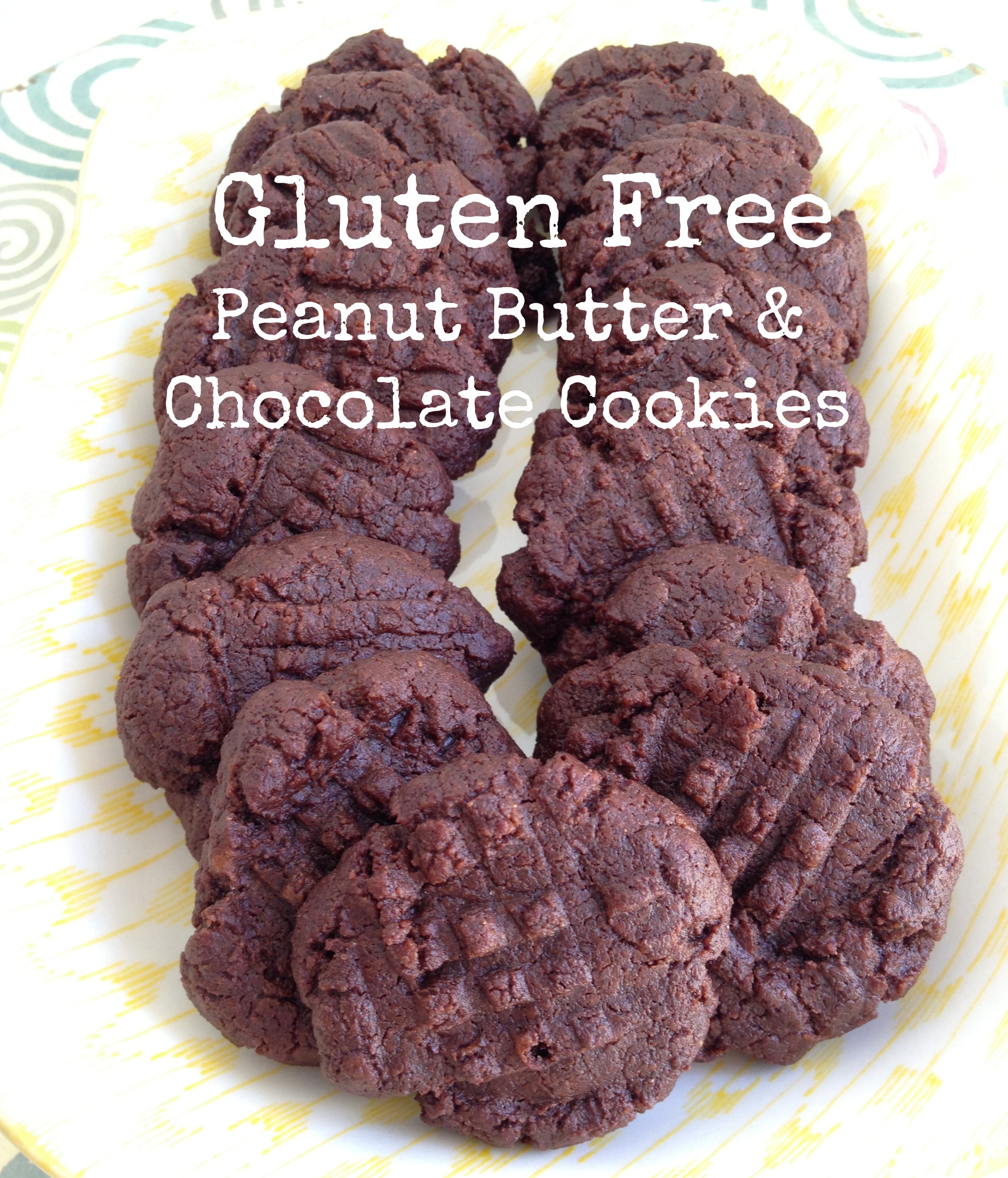 Gluten Free Chocolate Peanut Butter Cookies